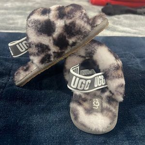UGG Toddler Fluff Yeah Slide Leopard